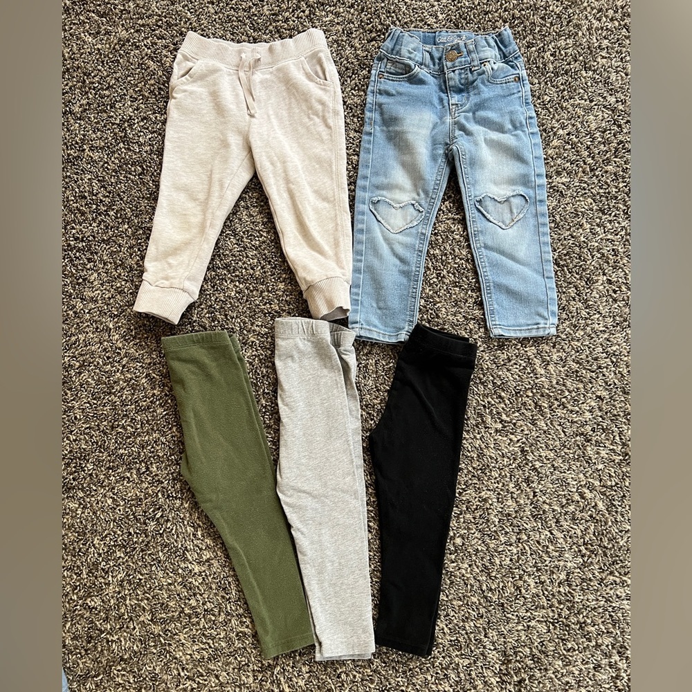 2t Leggings, Jeans, Tees Lot - Picture 1 of 4